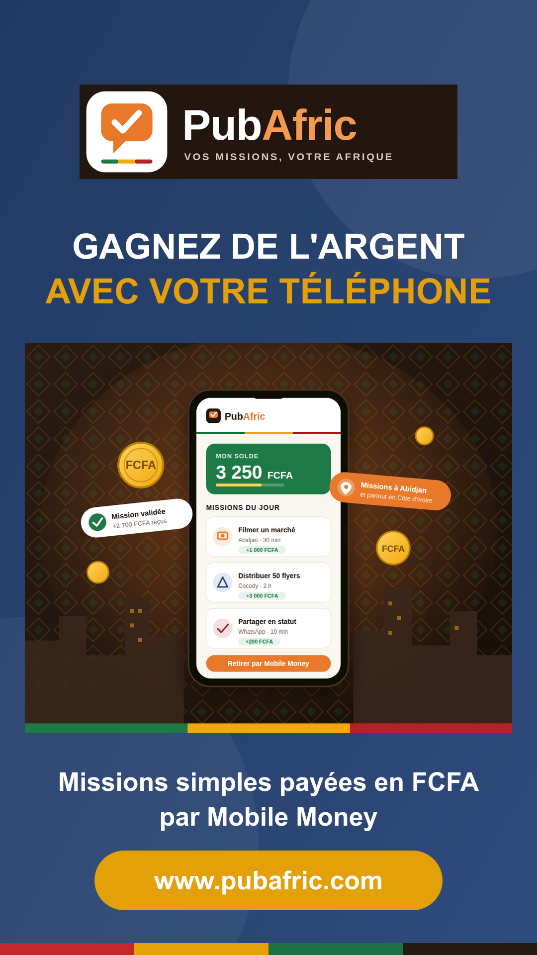 Visuel du statut
